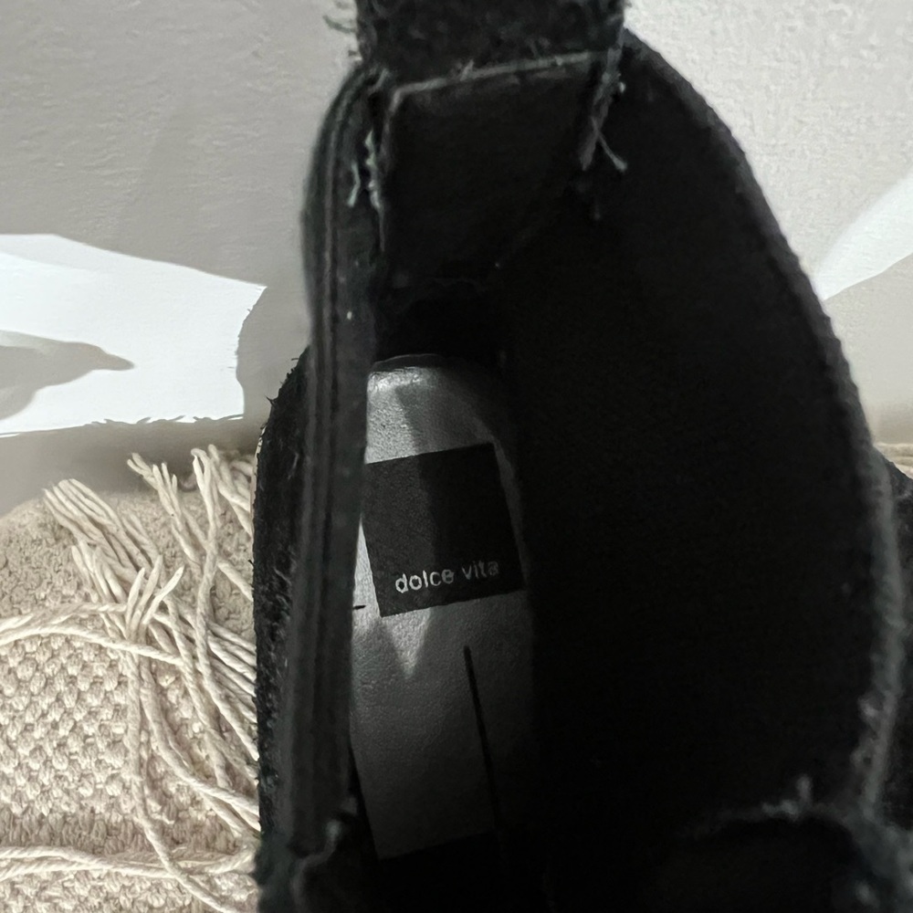 Dolce Vita HELEN Wedge Chelsea Boots – Black | Size 6 | Chunky Lug Sole - Picture 6 of 8